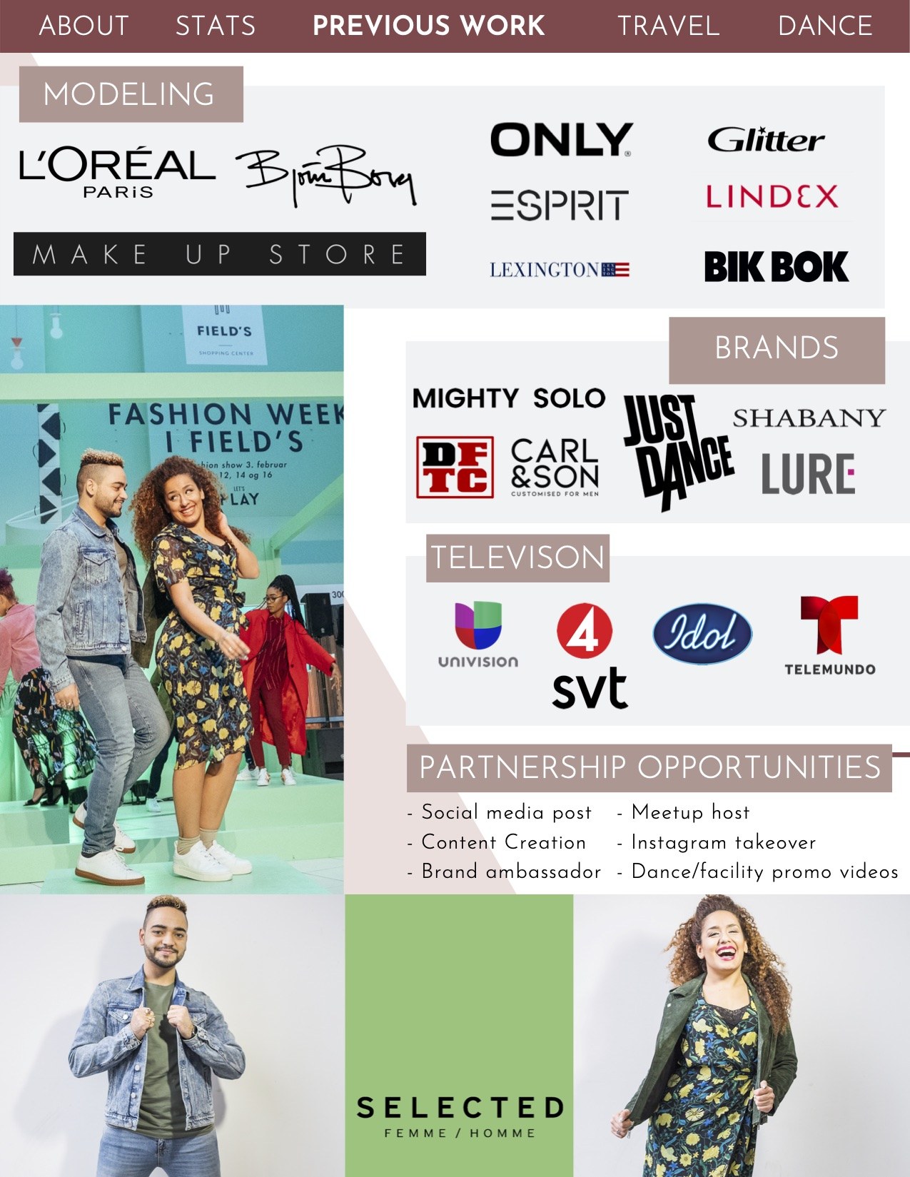 Brand collaboration media kit
